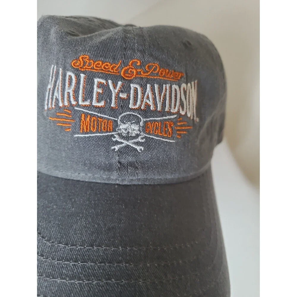 Vtg Harley Davidson Wisconsin adjustable Strapback hat